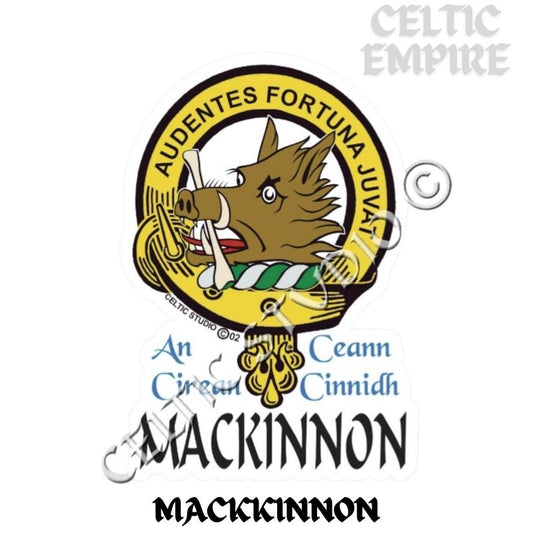 Mackinnon Family Clan Crest Decal | Custom Scottish Heritage Car & Laptop Stickers