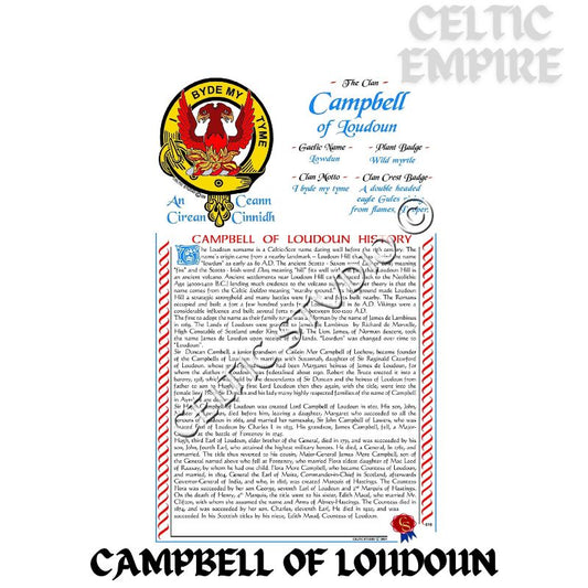 Campbell Loudoun Scottish Family Clan History