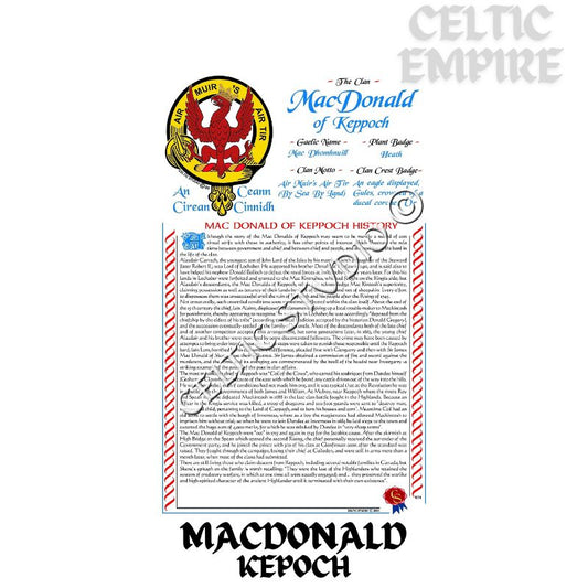 MacDonald (Keppoch) Scottish Family Clan History