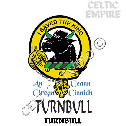 Turnbull Family Clan Crest Decal | Custom Scottish Heritage Car & Laptop Stickers
