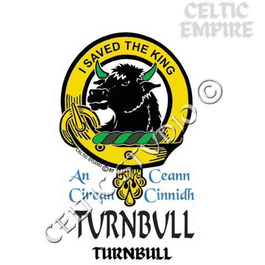 Turnbull Family Clan Crest Decal | Custom Scottish Heritage Car & Laptop Stickers