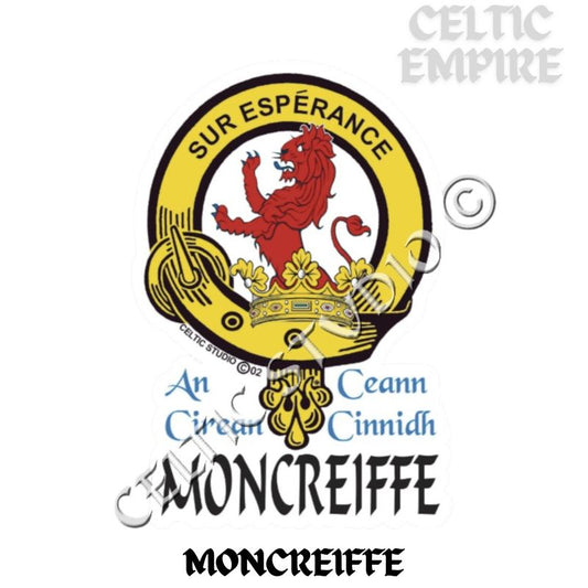 Moncreiffe Family Clan Crest Decal | Custom Scottish Heritage Car & Laptop Stickers