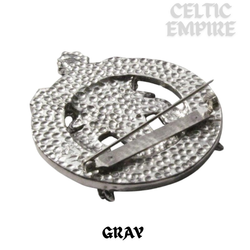Gray Family Clan Crest Scottish Cap Badge