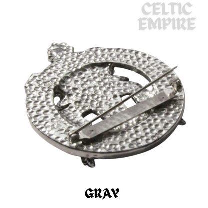 Gray Family Clan Crest Scottish Cap Badge