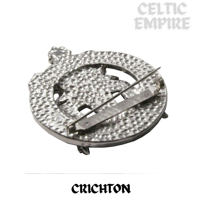 Crichton Family Clan Crest Scottish Cap Badge