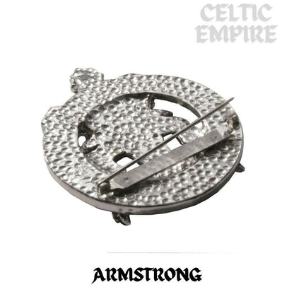 Armstrong Family Clan Crest Scottish Cap Badge