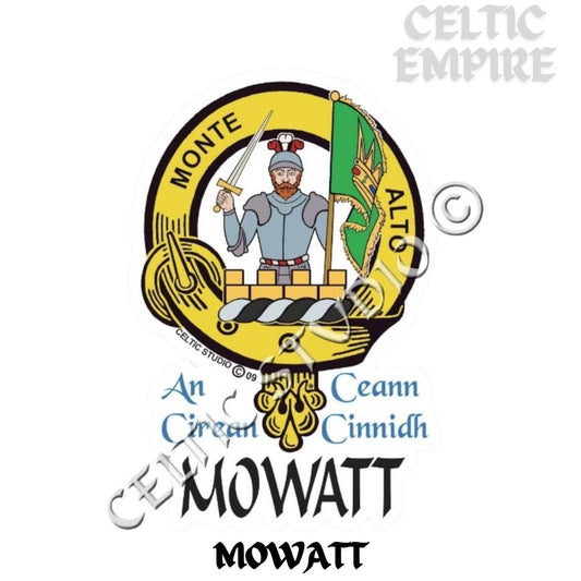 Mowatt Family Clan Crest Decal | Custom Scottish Heritage Car & Laptop Stickers