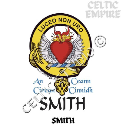 Smith Family Clan Crest Decal | Custom Scottish Heritage Car & Laptop Stickers