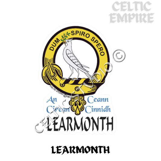 Learmonth Family Clan Crest Decal | Custom Scottish Heritage Car & Laptop Stickers