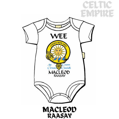 MacLeod Raasay Scottish Family Clan Crest Baby Jumper