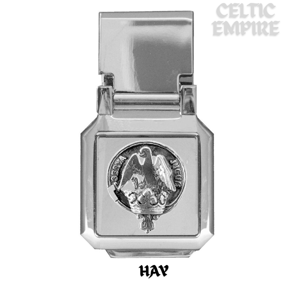 Hay Scottish Family Clan Crest Money Clip