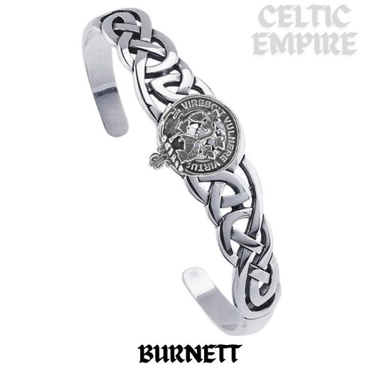 Burnett Family Clan Crest Celtic Cuff Bracelet
