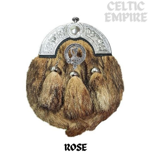 Rose Scottish Family Clan Crest Badge Dress Fur Sporran