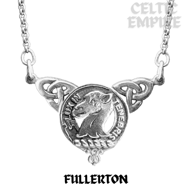 Fullerton Family Clan Crest Double Drop Pendant