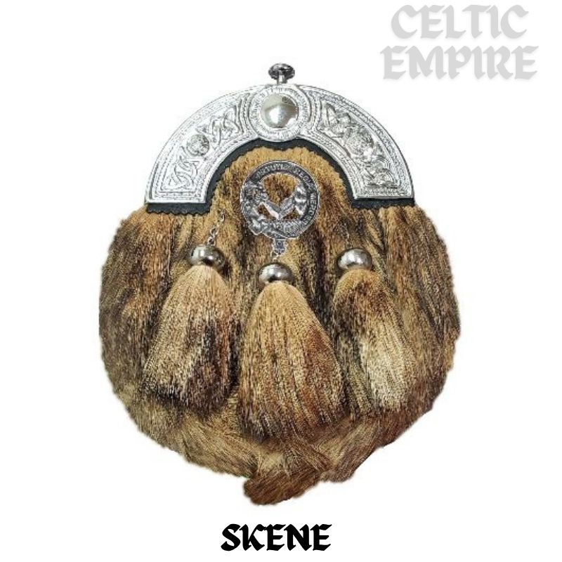 Skene Scottish Family Clan Crest Badge Dress Fur Sporran