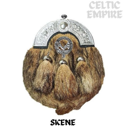 Skene Scottish Family Clan Crest Badge Dress Fur Sporran