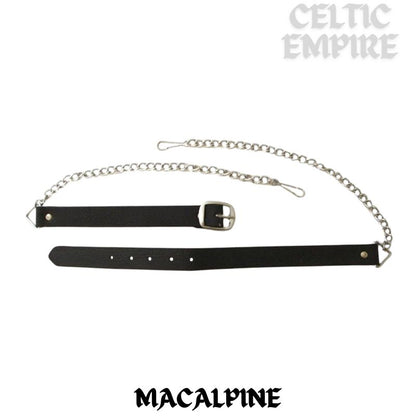 MacAlpin Scottish Family Clan Badge Sporran, Leather