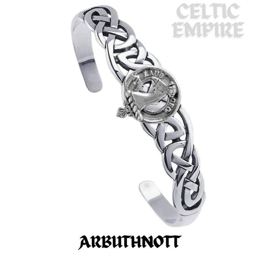 Arbuthnott Family Clan Crest Celtic Cuff Bracelet