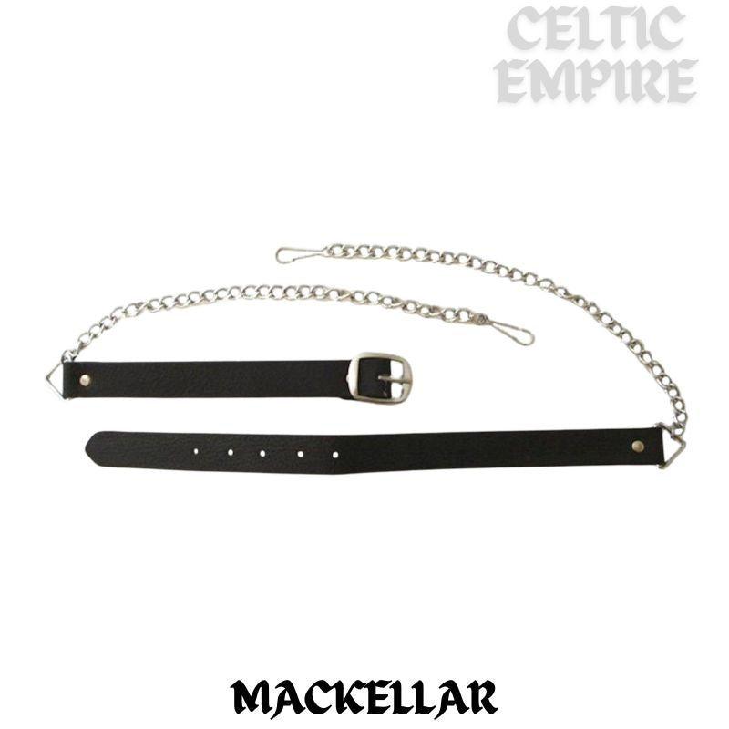 MacKellar Scottish Family Clan Badge Sporran, Leather