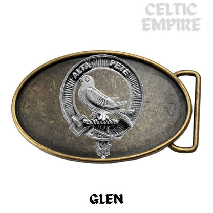 Glen Family Clan Crest Regular Buckle