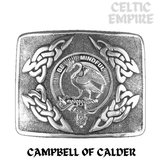 Campbell Calder Family Clan Crest Interlace Kilt Belt Buckle