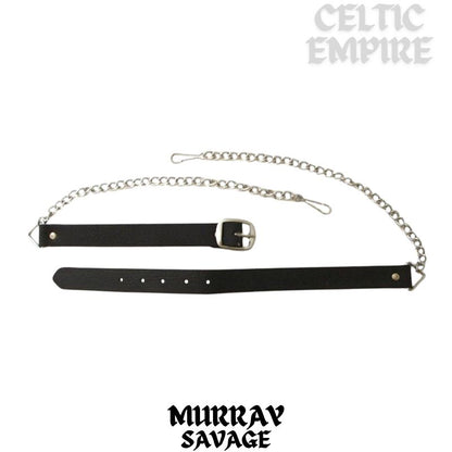 Murray (Savage) Scottish Family Clan Badge Sporran, Leather