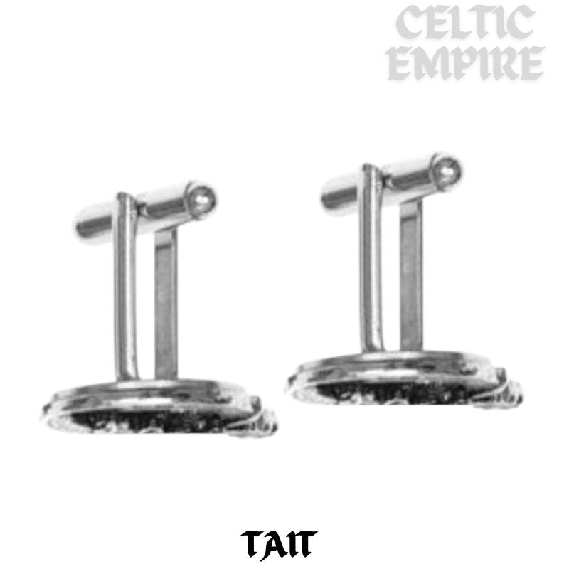 Tait Family Clan Crest Scottish Cufflinks