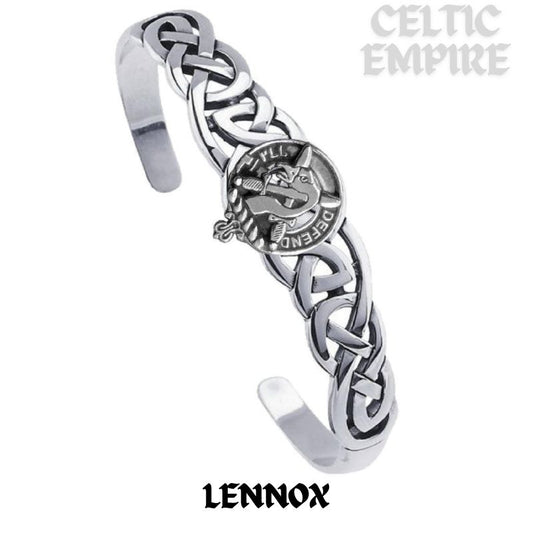 Lennox Family Clan Crest Celtic Cuff Bracelet