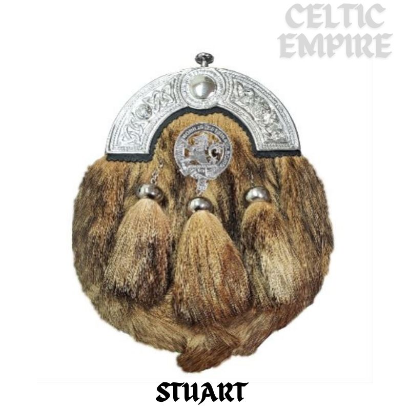 Stuart (Bute) Scottish Family Clan Crest Badge Dress Fur Sporran