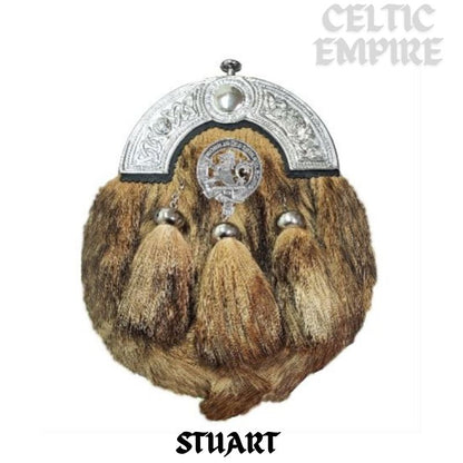 Stuart (Bute) Scottish Family Clan Crest Badge Dress Fur Sporran