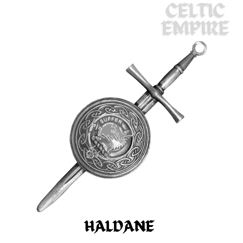 Haldane Scottish Family Clan Dirk Shield Kilt Pin