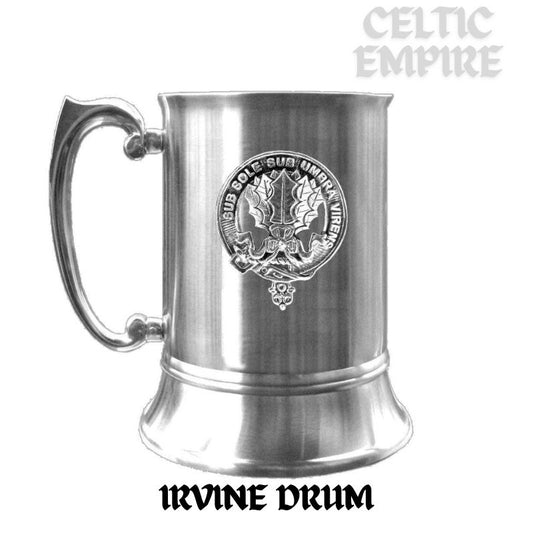Irvine (Drum) Scottish Family Clan Crest Badge Tankard