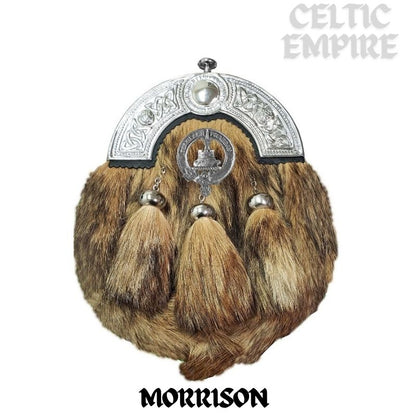 Morrison Scottish Family Clan Crest Badge Dress Fur Sporran