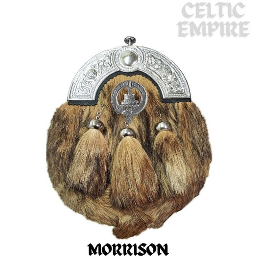 Morrison Scottish Family Clan Crest Badge Dress Fur Sporran