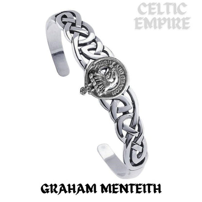 Graham (Menteith) Family Clan Crest Celtic Cuff Bracelet