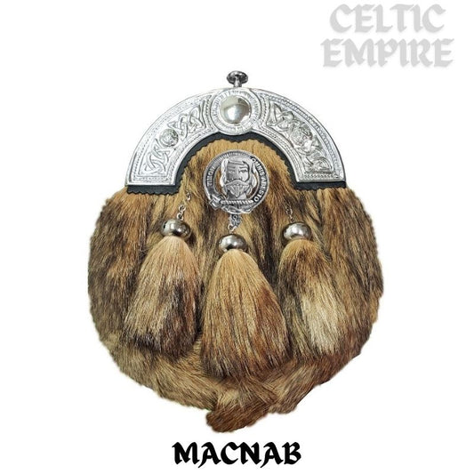 MacNab Scottish Family Clan Crest Badge Dress Fur Sporran