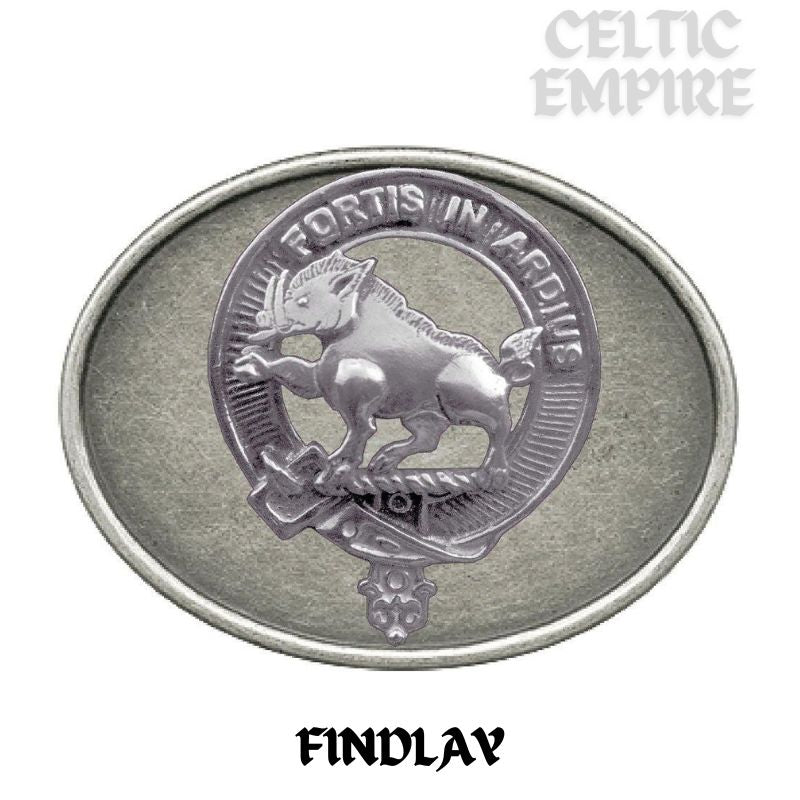 Findlay Family Clan Crest Regular Buckle ~ All Clans