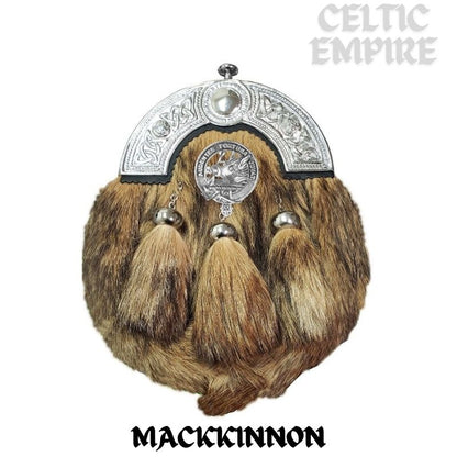 MacKinnon Scottish Family Clan Crest Badge Dress Fur Sporran