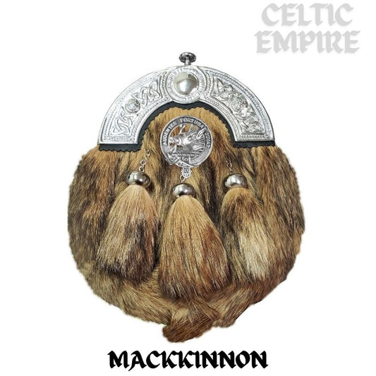 MacKinnon Scottish Family Clan Crest Badge Dress Fur Sporran