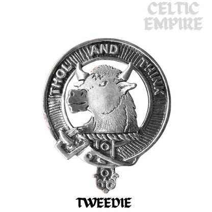 Tweedie Family Clan Crest Badge Skye Decanter