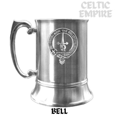 Bell Scottish Family Clan Crest Badge Tankard