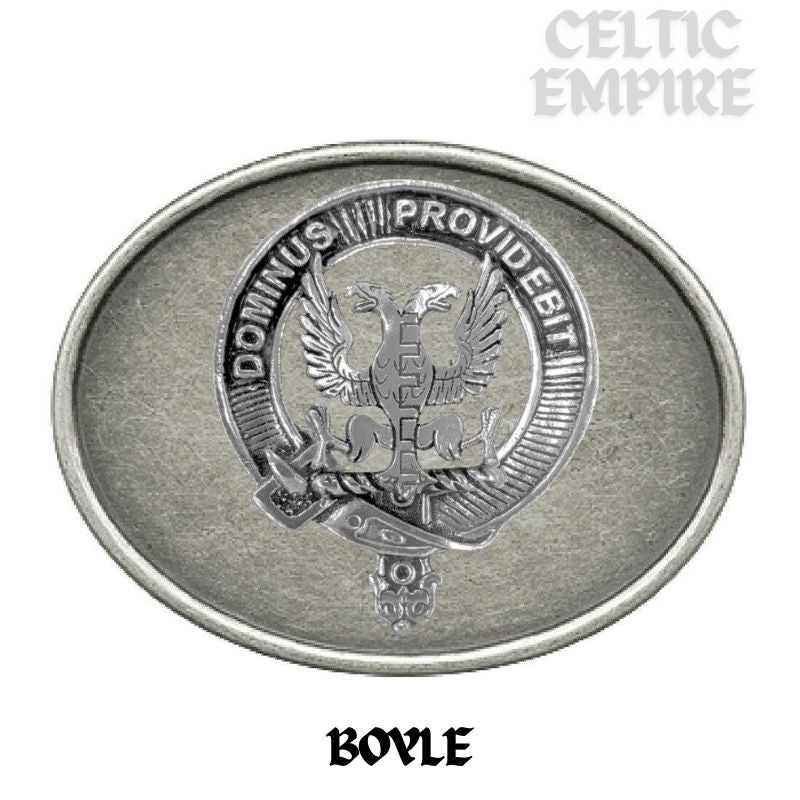 Boyle Family Clan Crest Regular Buckle