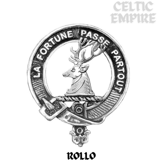 Rollo Family Clan Crest Scottish Cap Badge