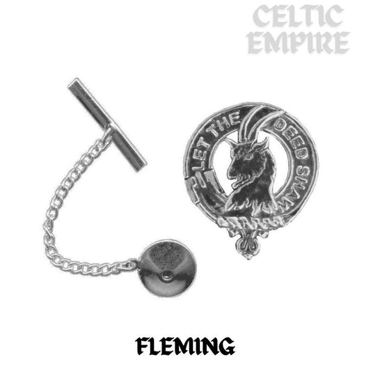 Fleming Family Clan Crest Scottish Tie Tack/ Lapel Pin