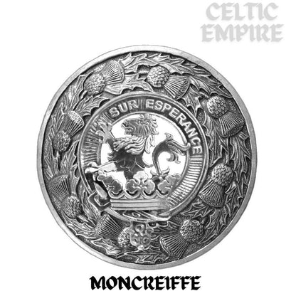 Moncreiffe Family Clan Badge Scottish Plaid Brooch
