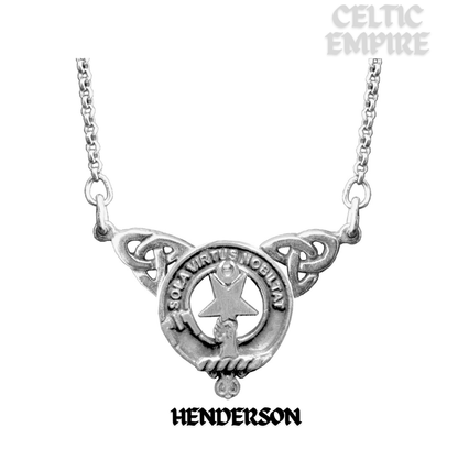 Henderson Family Clan Crest Double Drop Pendant