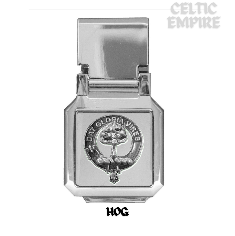 Hog Scottish Family Clan Crest Money Clip