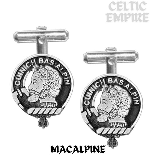 MacAlpine Scottish Family Clan Crest Cufflinks