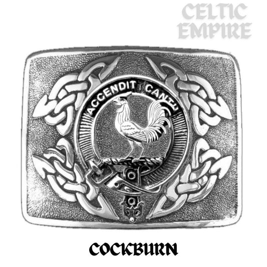 Cockburn Family Clan Crest Interlace Kilt Belt Buckle