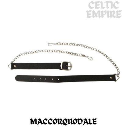 MacCorquodale Scottish Family Clan Badge Sporran, Leather